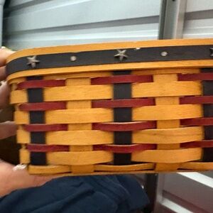 Linenberger Basket in Yellow, Red & Black